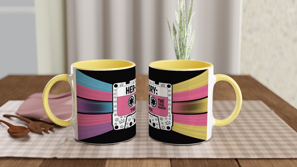 Her-Story The Remix Retro Cassette Tape Design Mug — view 8