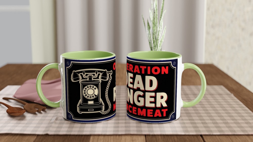 Operation Mincemeat Mug | 'Dead Ringer' 1940s Design | Musical Theatre Gift | Theatre Lover Present — view 5