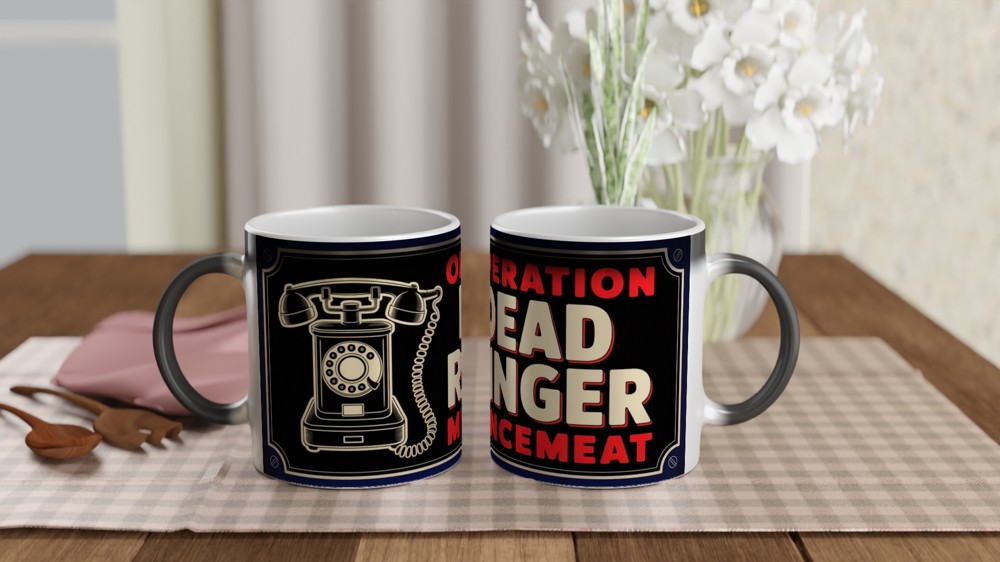 Operation Mincemeat Mug | 'Dead Ringer' 1940s Design | Musical Theatre Gift | Theatre Lover Present — view 3