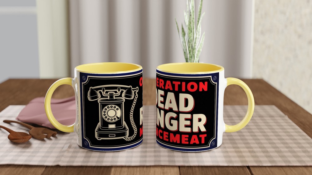 Operation Mincemeat Mug | 'Dead Ringer' 1940s Design | Musical Theatre Gift | Theatre Lover Present — view 8