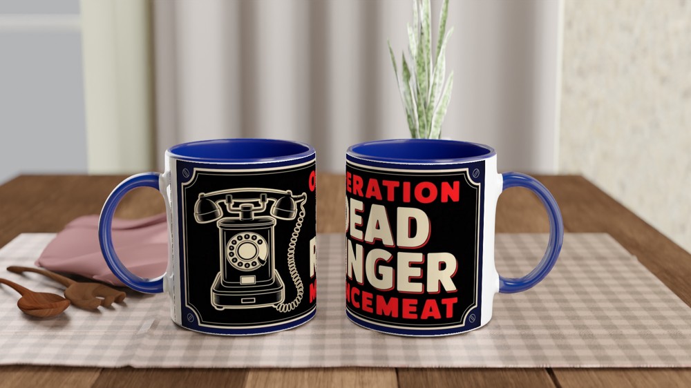 Operation Mincemeat Mug | 'Dead Ringer' 1940s Design | Musical Theatre Gift | Theatre Lover Present — view 4