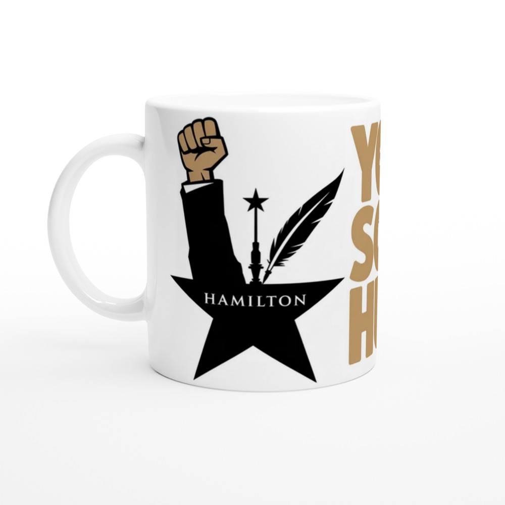 Hamilton Mug | Young Scrappy Hungry Quote | Musical Theatre Gift | Theatre Lover Present — view 10