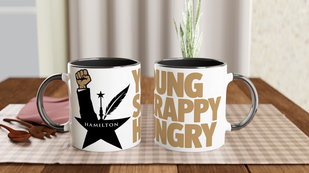 Hamilton Mug | Young Scrappy Hungry Quote | Musical Theatre Gift | Theatre Lover Present — view 9