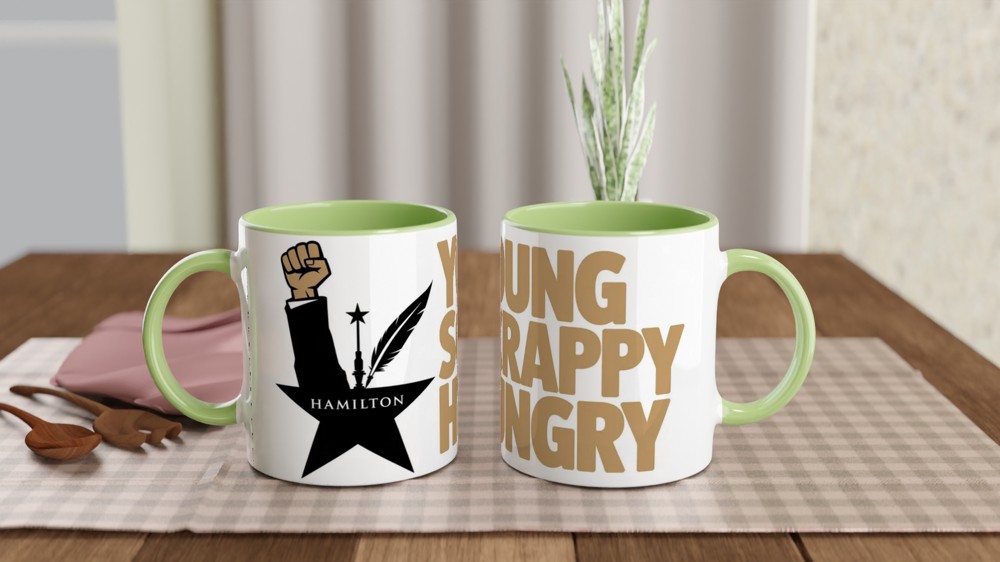Hamilton Mug | Young Scrappy Hungry Quote | Musical Theatre Gift | Theatre Lover Present — view 5