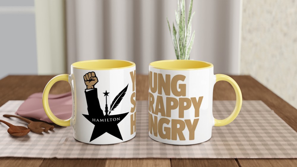 Hamilton Mug | Young Scrappy Hungry Quote | Musical Theatre Gift | Theatre Lover Present — view 8
