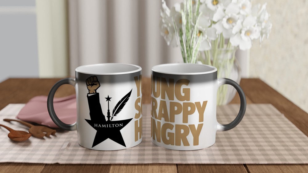 Hamilton Mug | Young Scrappy Hungry Quote | Musical Theatre Gift | Theatre Lover Present — view 3
