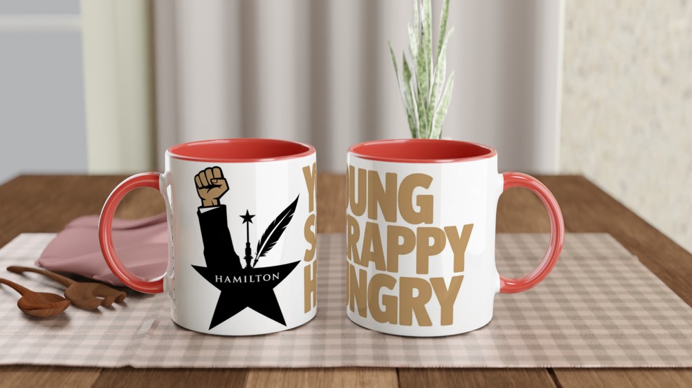 Hamilton Mug | Young Scrappy Hungry Quote | Musical Theatre Gift | Theatre Lover Present — view 7