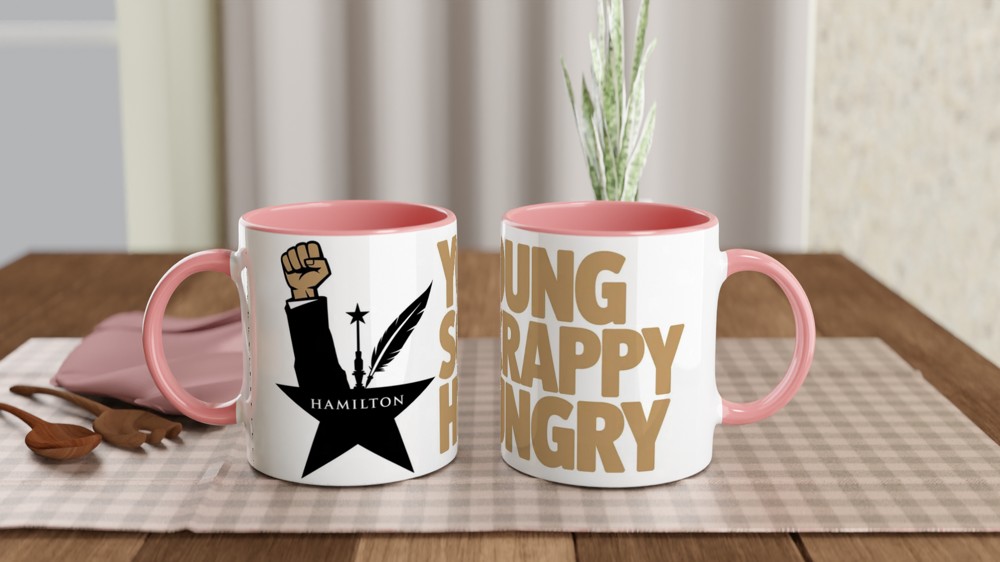 Hamilton Mug | Young Scrappy Hungry Quote | Musical Theatre Gift | Theatre Lover Present — view 6