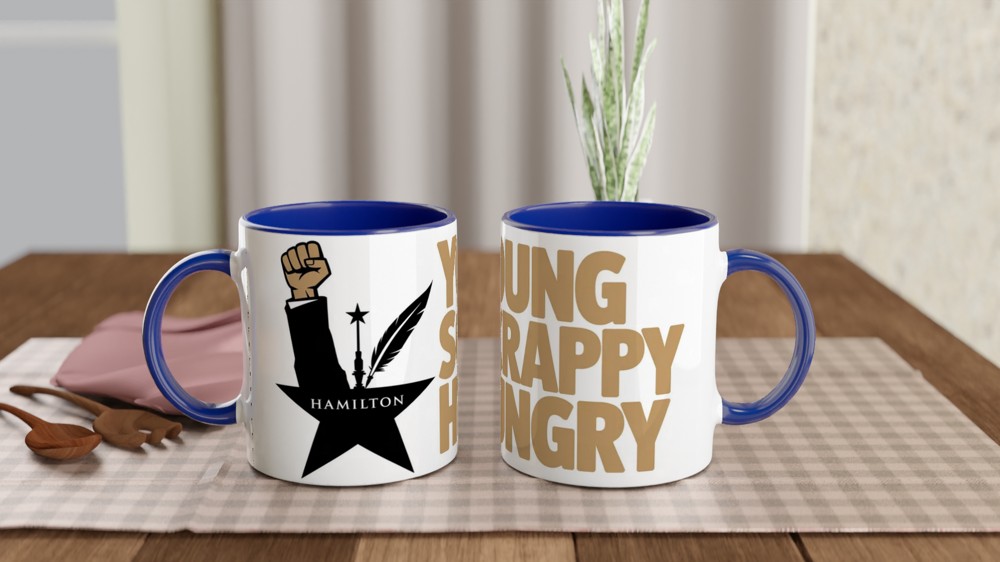 Hamilton Mug | Young Scrappy Hungry Quote | Musical Theatre Gift | Theatre Lover Present — view 4