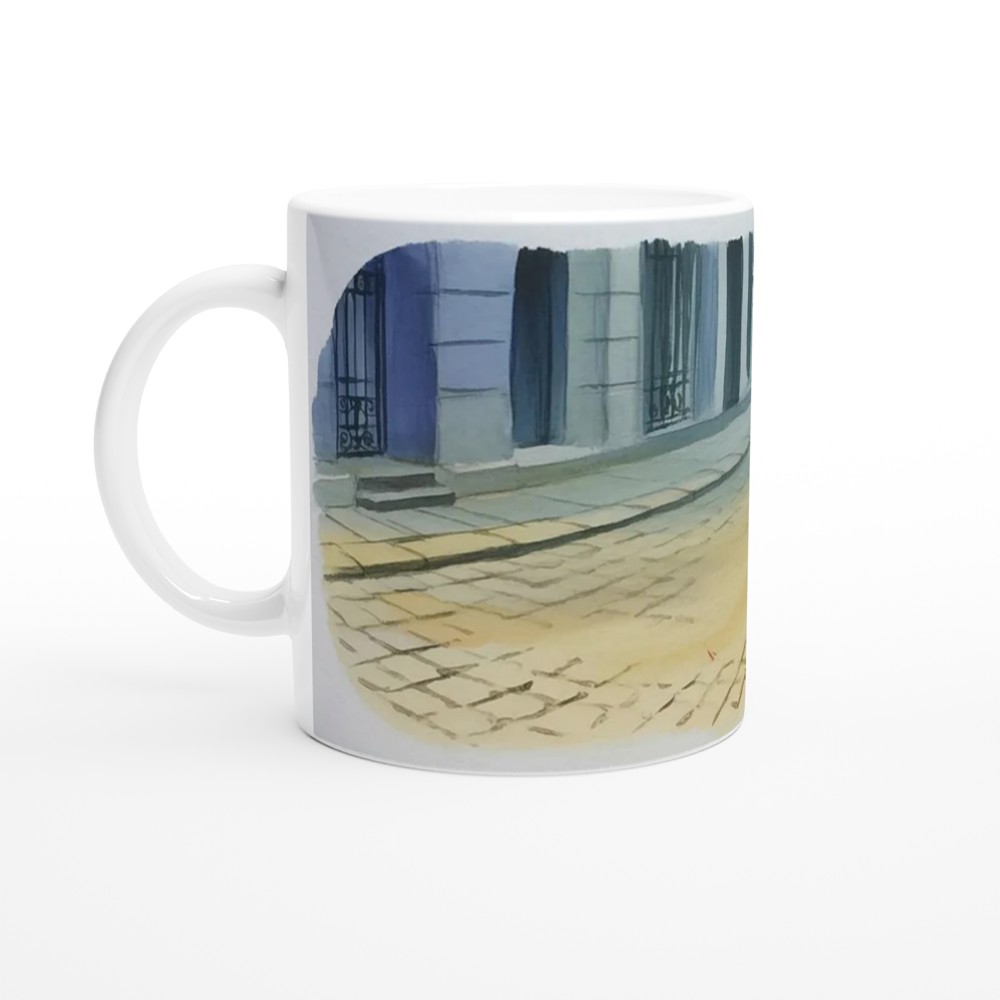 Les Miserables Mug | Cosette Sweeping Paris Street Illustration | Musical Theatre Gift | West End Show Present — view 10