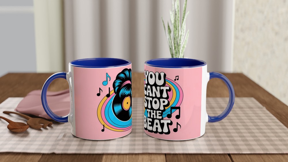 Hairspray Musical Mug | 'You Can't Stop The Beat' Quote | Retro Theatre Gift | West End Present — view 4