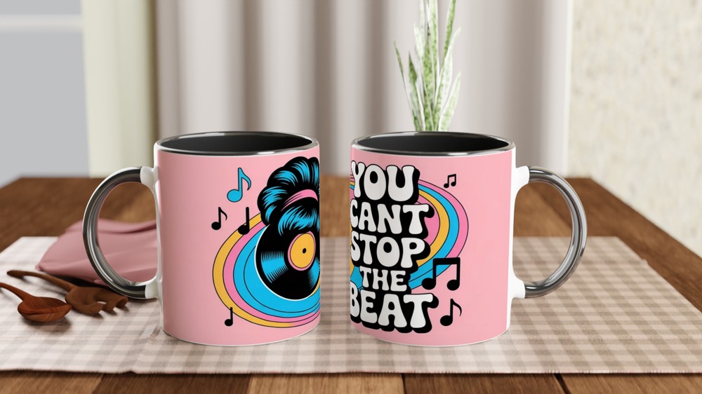 Hairspray Musical Mug | 'You Can't Stop The Beat' Quote | Retro Theatre Gift | West End Present — view 9