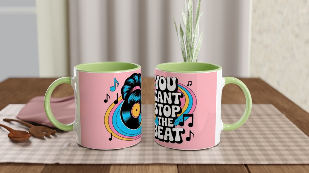 Hairspray Musical Mug | 'You Can't Stop The Beat' Quote | Retro Theatre Gift | West End Present — view 5