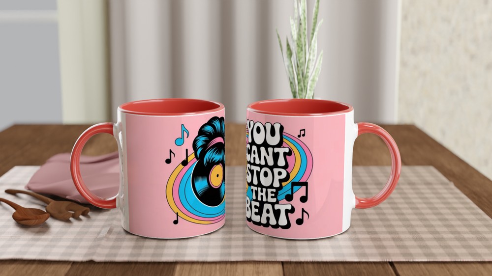 Hairspray Musical Mug | 'You Can't Stop The Beat' Quote | Retro Theatre Gift | West End Present — view 7