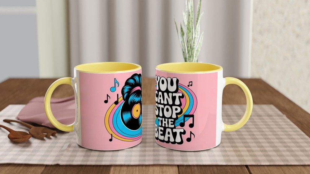 Hairspray Musical Mug | 'You Can't Stop The Beat' Quote | Retro Theatre Gift | West End Present — view 8