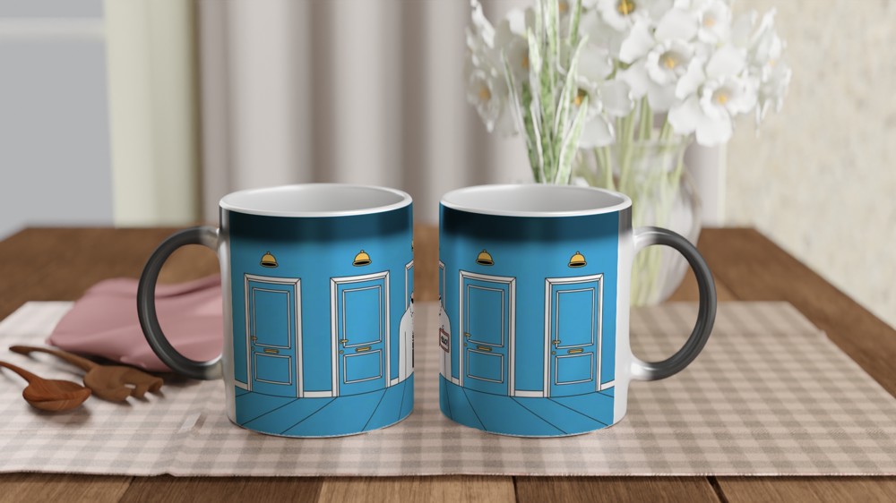Book of Mormon Mug | Hello Musical Theatre Gift | Elder Price Doorbell Mug | Theatre Lover Present — view 3