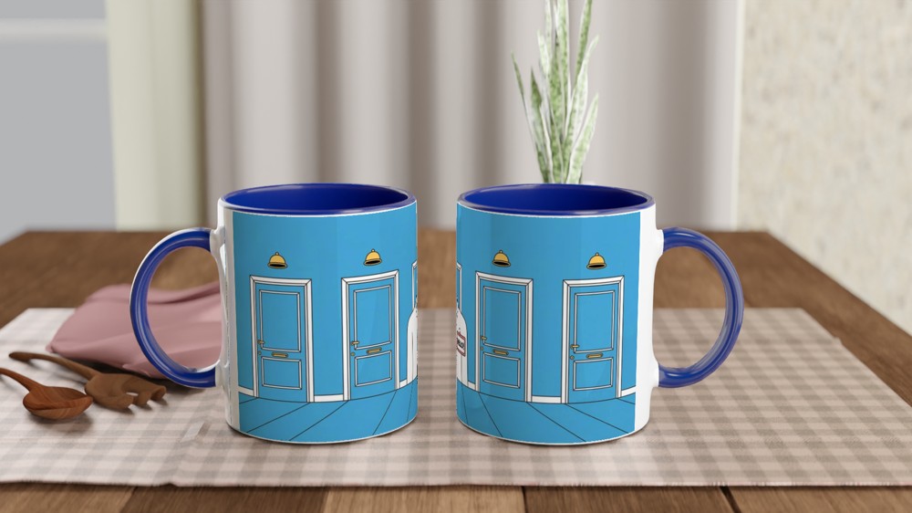 Book of Mormon Mug | Hello Musical Theatre Gift | Elder Price Doorbell Mug | Theatre Lover Present — view 4