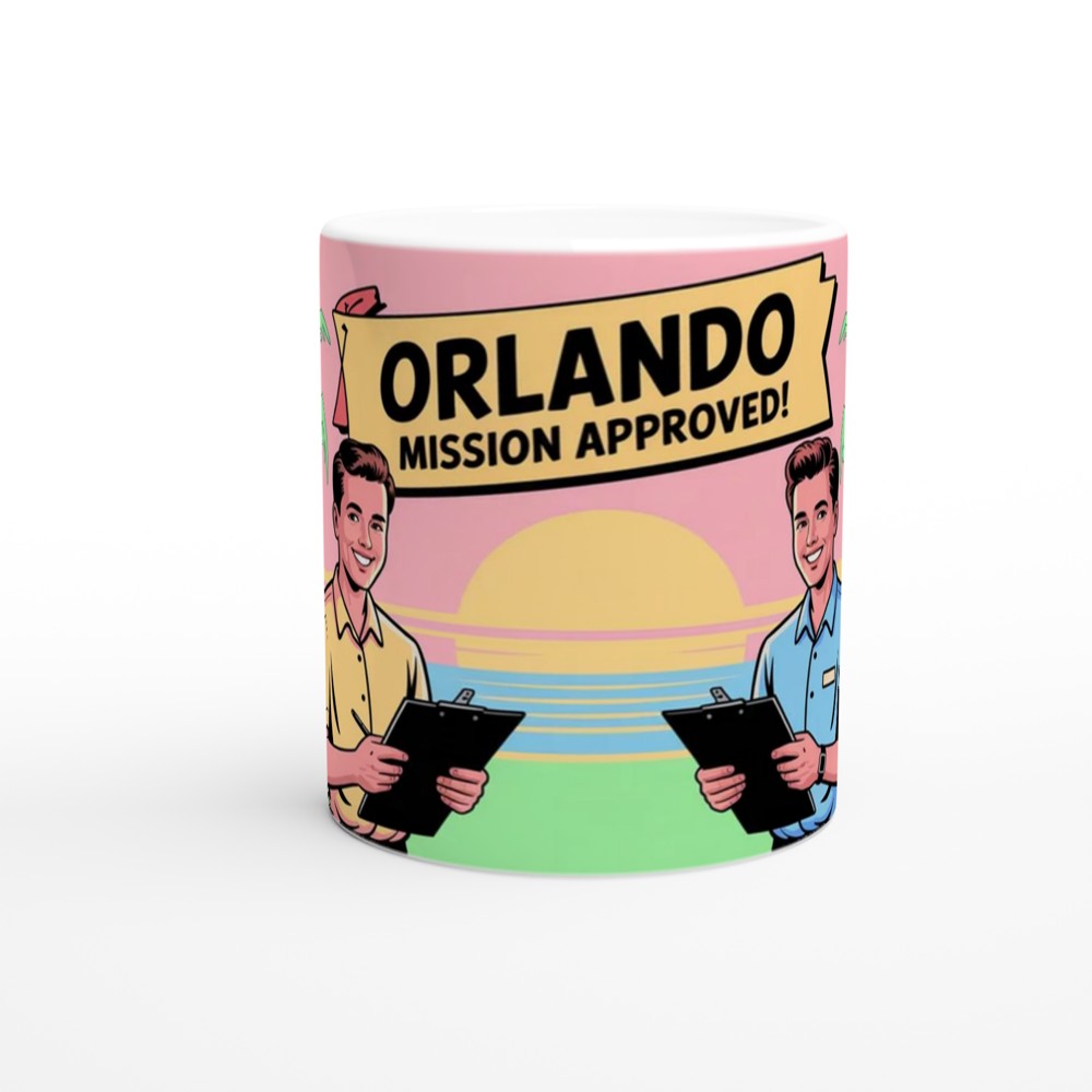Book of Mormon Mug | Orlando Mission Approved Design | Musical Theatre Gift | Retro Florida Postcard Mug for West End Fans — view 11