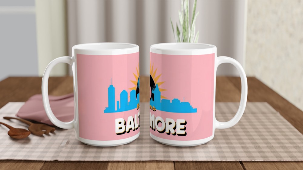 Hairspray Mug | Welcome To Baltimore Quote | Musical Theatre Gift | Birthday Present for Theatre Lover — view 2