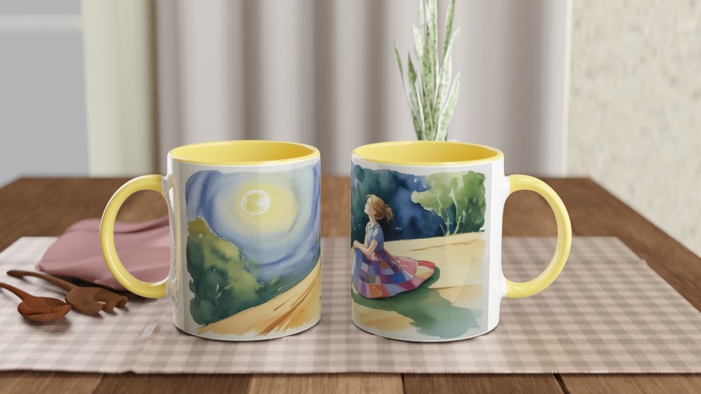 Sally Spiral Hill Mug | Gothic Watercolour Gift | Halloween Christmas Present for Her | Witchy Nightmare Aesthetic Mug — view 8
