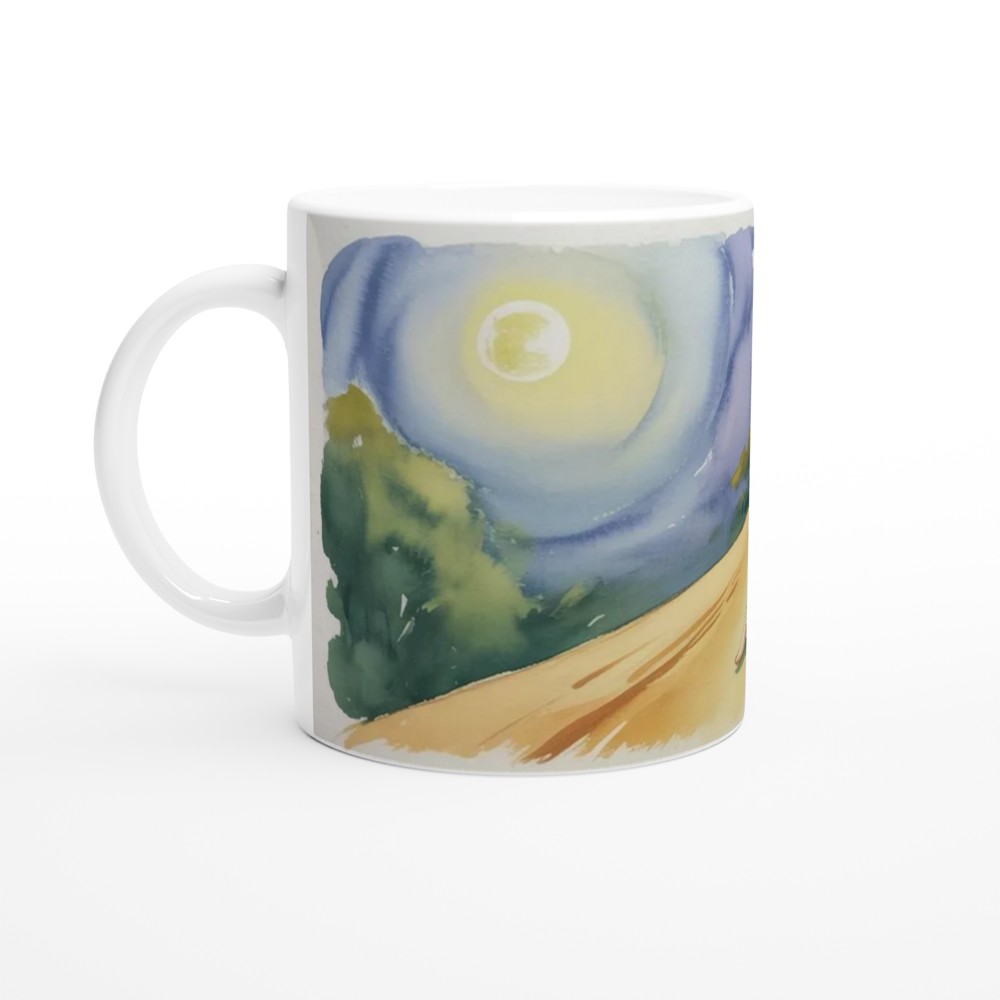 Sally Spiral Hill Mug | Gothic Watercolour Gift | Halloween Christmas Present for Her | Witchy Nightmare Aesthetic Mug — view 10