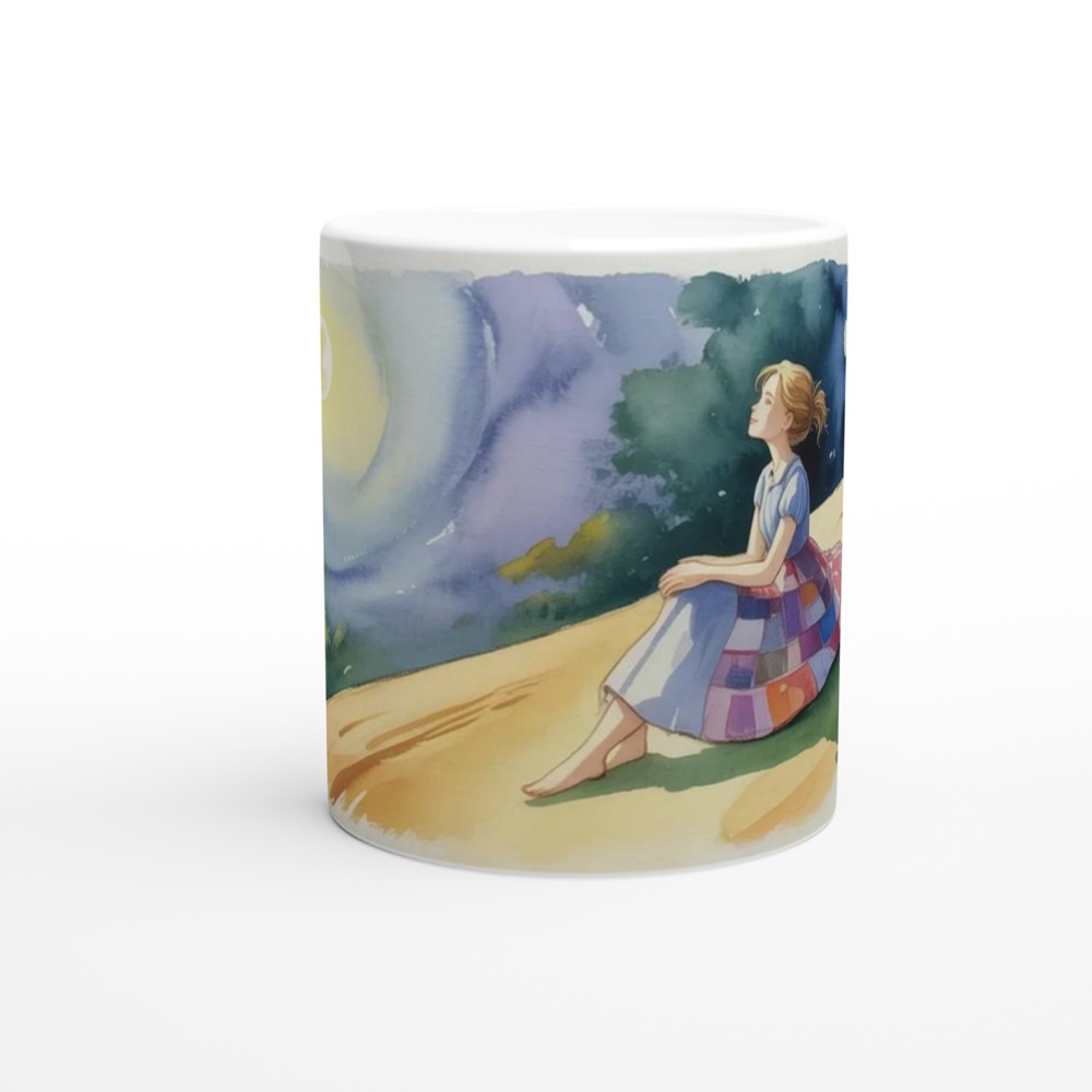 Sally Spiral Hill Mug | Gothic Watercolour Gift | Halloween Christmas Present for Her | Witchy Nightmare Aesthetic Mug — view 11