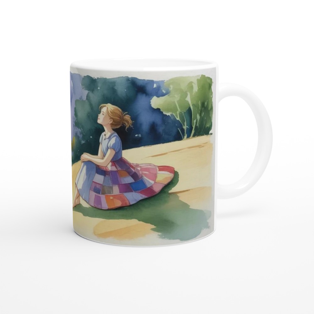 Sally Spiral Hill Mug | Gothic Watercolour Gift | Halloween Christmas Present for Her | Witchy Nightmare Aesthetic Mug — view 12