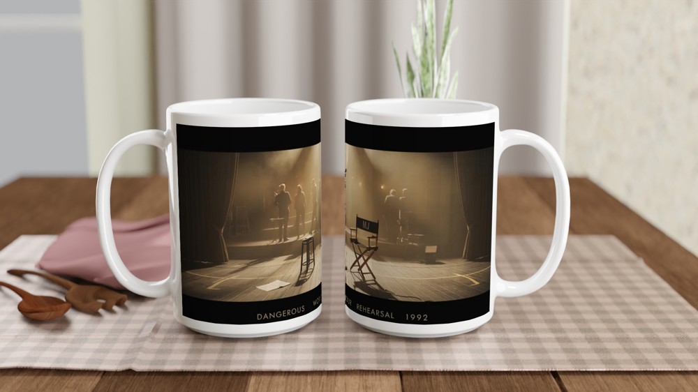 MJ Musical Mug | Broadway Rehearsal Stage Design | Theatre Lover Gift | King of Pop Tribute Present — view 2
