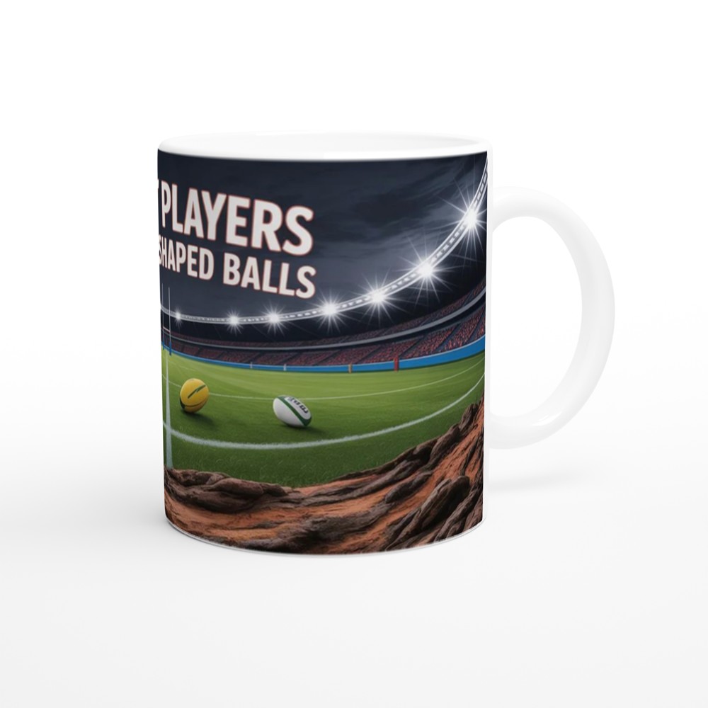 Rugby Mug | Rugby Players Have Odd Shaped Balls Quote | Funny Rugby Gift for Him | Best Friend Birthday Present — view 12