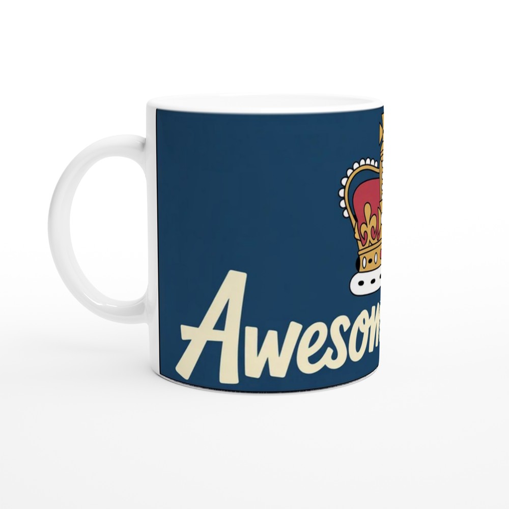 Hamilton Mug | King George Crown | 'Awesome Wow' Quote | Musical Theatre Gift | Best Friend Present — view 10