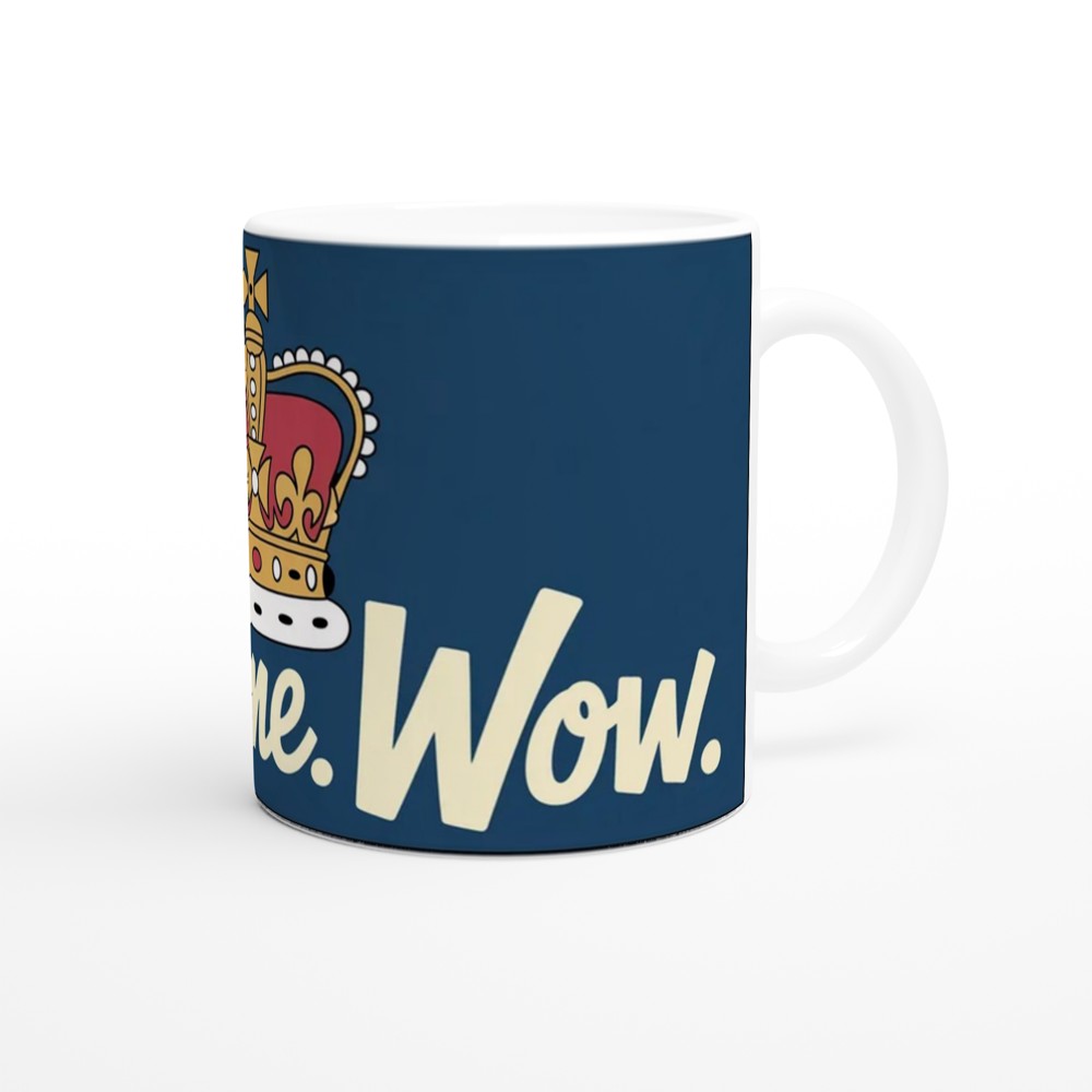Hamilton Mug | King George Crown | 'Awesome Wow' Quote | Musical Theatre Gift | Best Friend Present — view 12