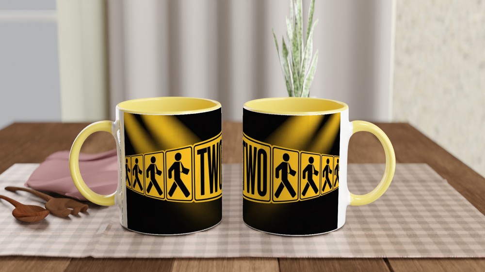 Book of Mormon Mug | Two by Two Musical Theatre Gift | Elder Crossing Design | Funny West End Present for Best Friend — view 8