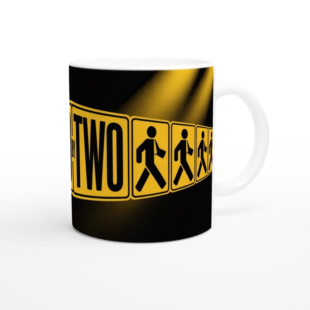 Book of Mormon Mug | Two by Two Musical Theatre Gift | Elder Crossing Design | Funny West End Present for Best Friend — view 12