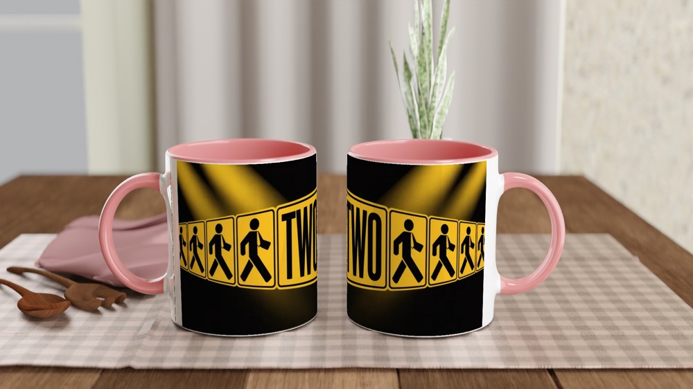 Book of Mormon Mug | Two by Two Musical Theatre Gift | Elder Crossing Design | Funny West End Present for Best Friend — view 6
