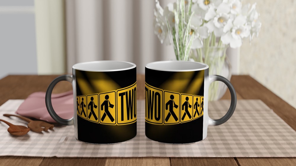 Book of Mormon Mug | Two by Two Musical Theatre Gift | Elder Crossing Design | Funny West End Present for Best Friend — view 3