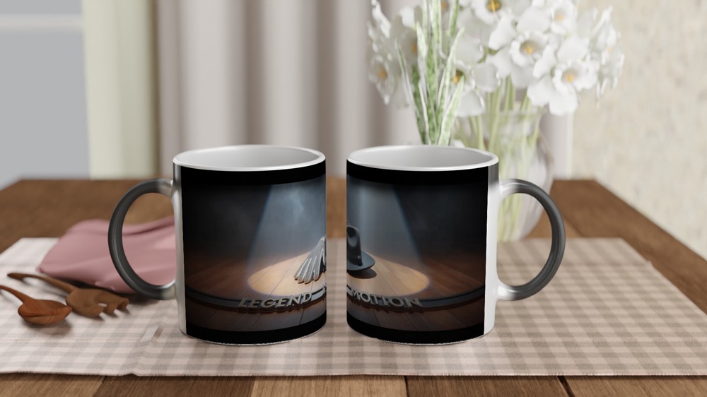 Michael Jackson Mug | Legend in Motion Quote | Music Legend Gift | King of Pop Present for Him or Her — view 3