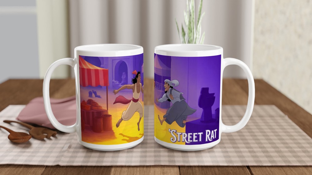 Aladdin Musical Mug | 'Street Rat' Quote | Musical Theatre Gift | Agrabah Market Present — view 2