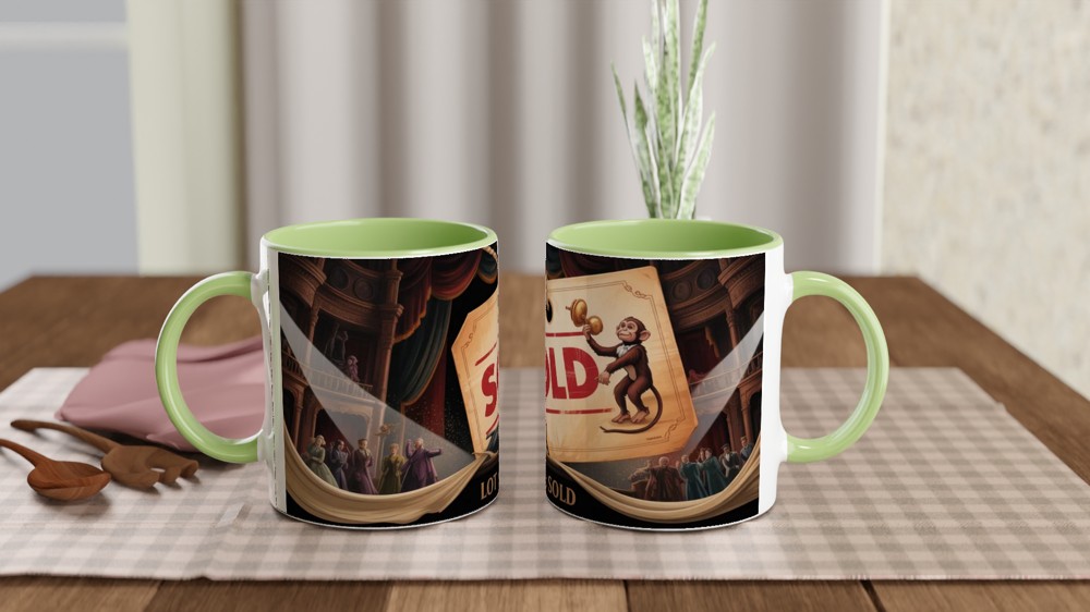 Lot 66: Sold - Auction House Monkey Gavel Mug — view 5