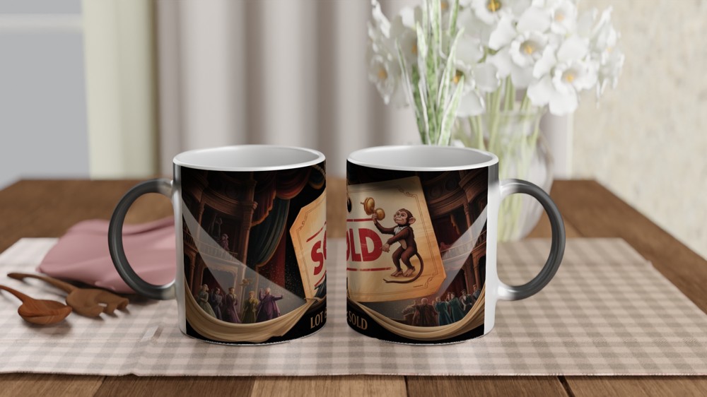 Lot 66: Sold - Auction House Monkey Gavel Mug — view 3