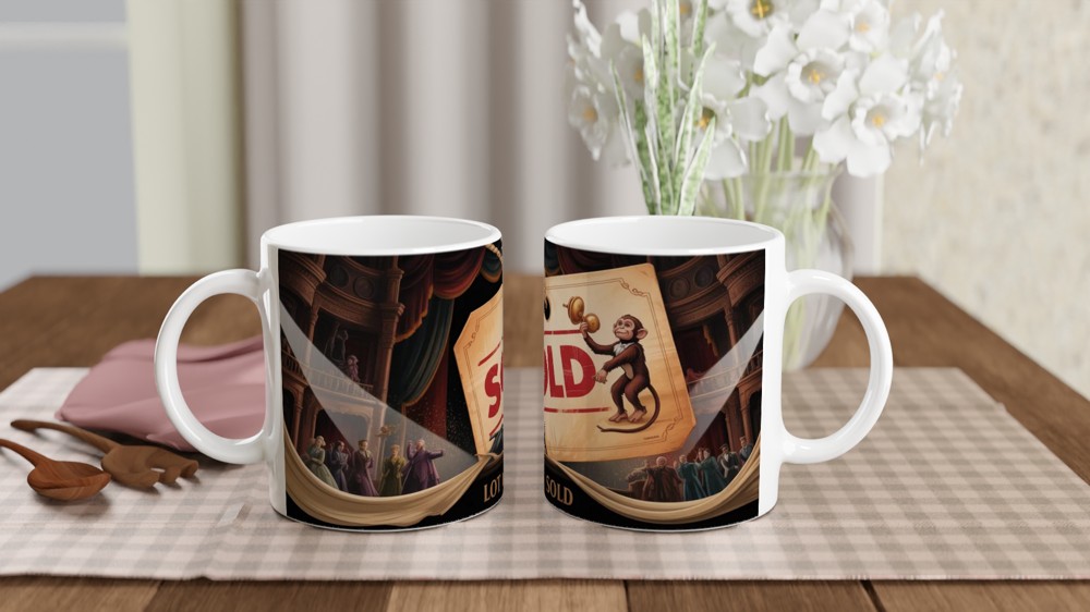 Lot 66: Sold - Auction House Monkey Gavel Mug