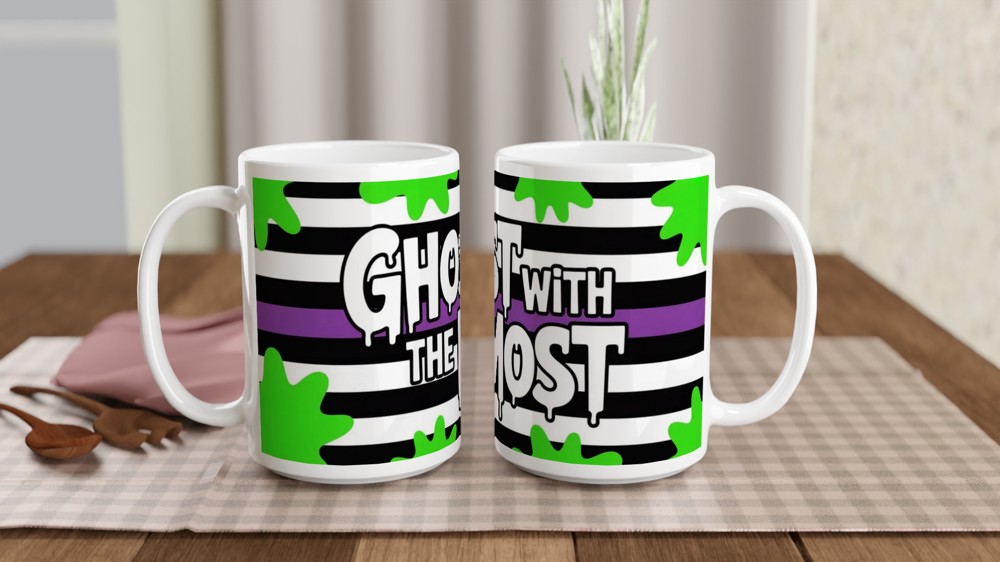 Beetlejuice Mug | Ghost With The Most Quote | Musical Theatre Gift | Birthday Present for Best Friend — view 2