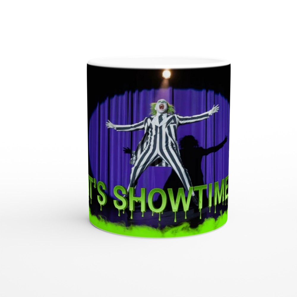 It's Showtime Striped Suit Halloween Mug — view 11