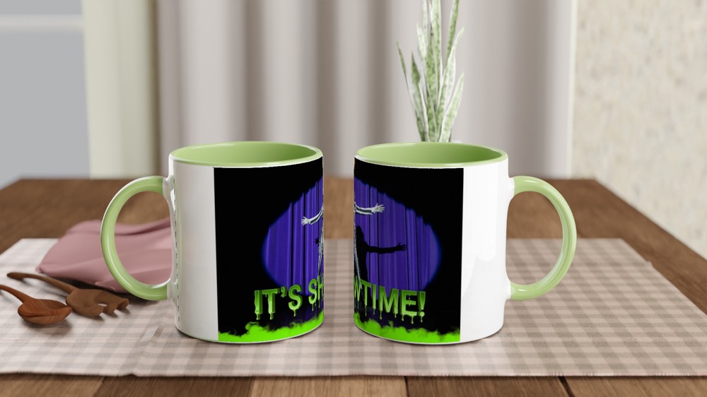 It's Showtime Striped Suit Halloween Mug — view 5