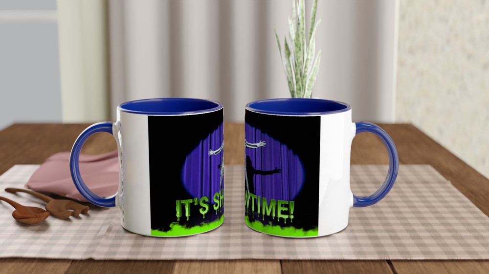 It's Showtime Striped Suit Halloween Mug — view 4