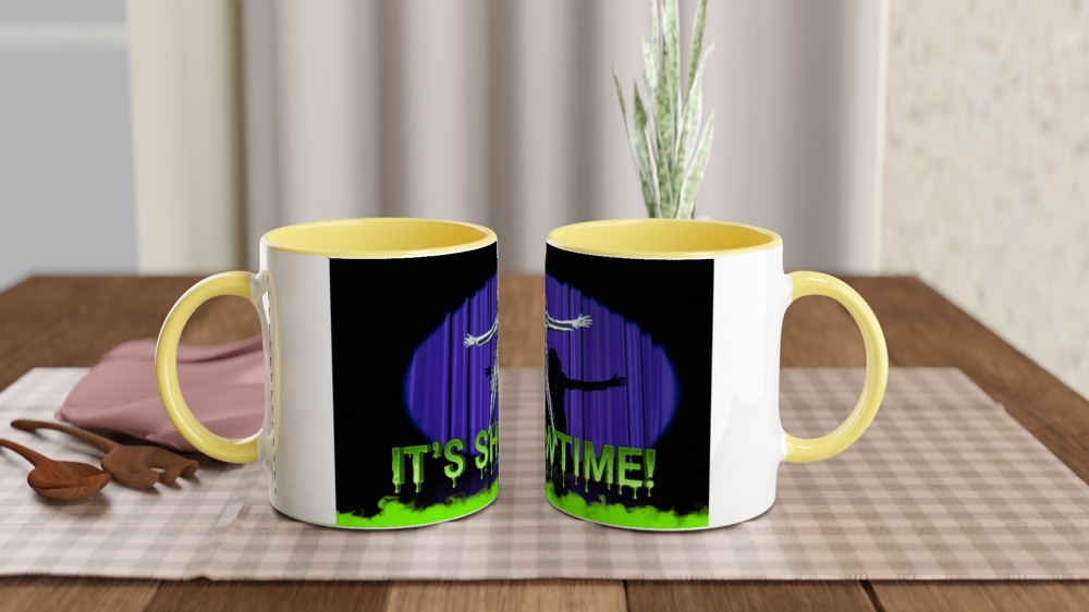 It's Showtime Striped Suit Halloween Mug — view 8