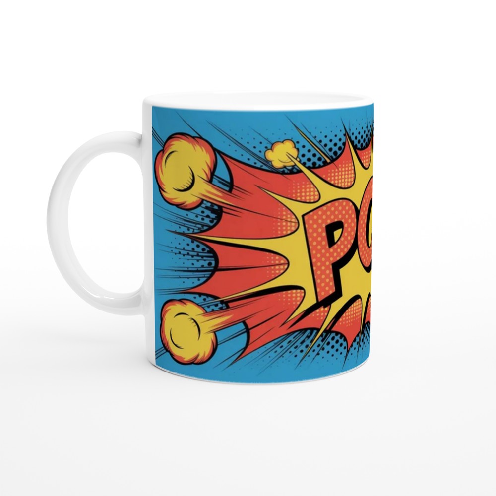 POW Focusing Squirrel Comic Pop Art ADHD Funny Mug — view 10