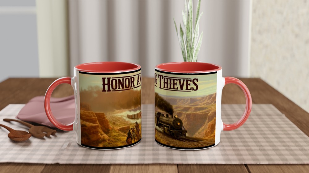 Honor Among Thieves Western Train Robbery Mug — view 7