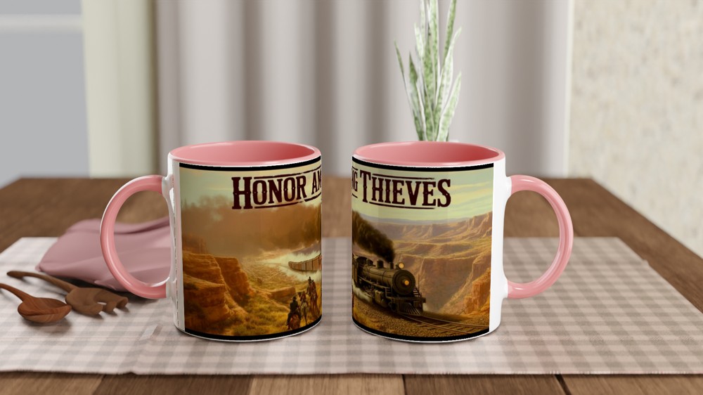 Honor Among Thieves Western Train Robbery Mug — view 6