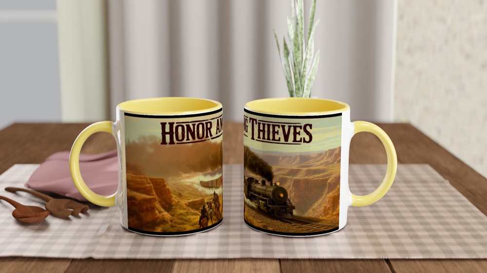 Honor Among Thieves Western Train Robbery Mug — view 8