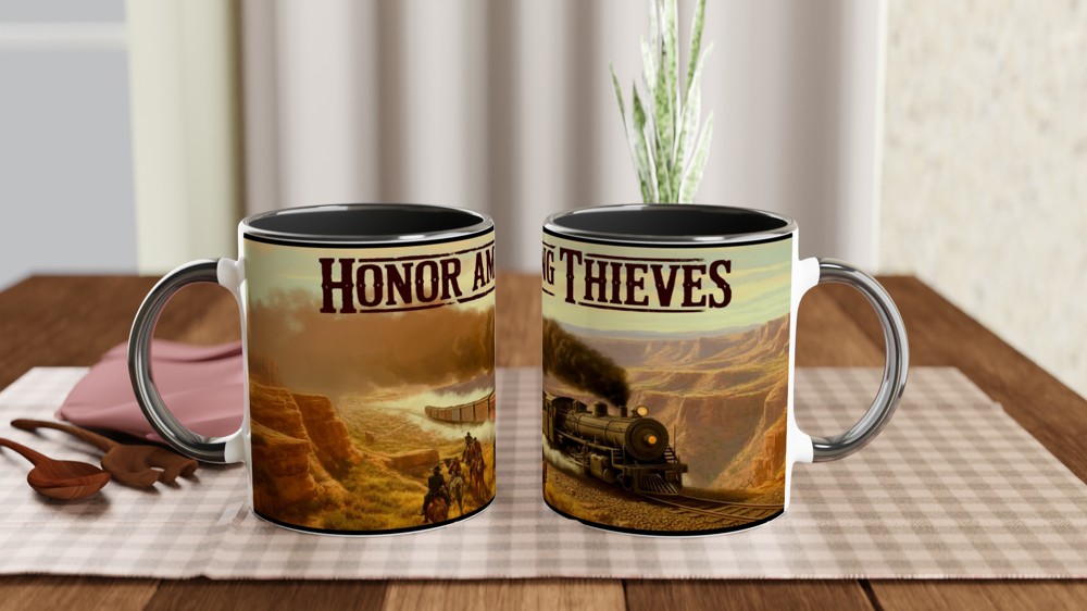 Honor Among Thieves Western Train Robbery Mug — view 9
